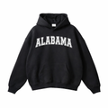 Alabama State Pride Hoodie in Black / White