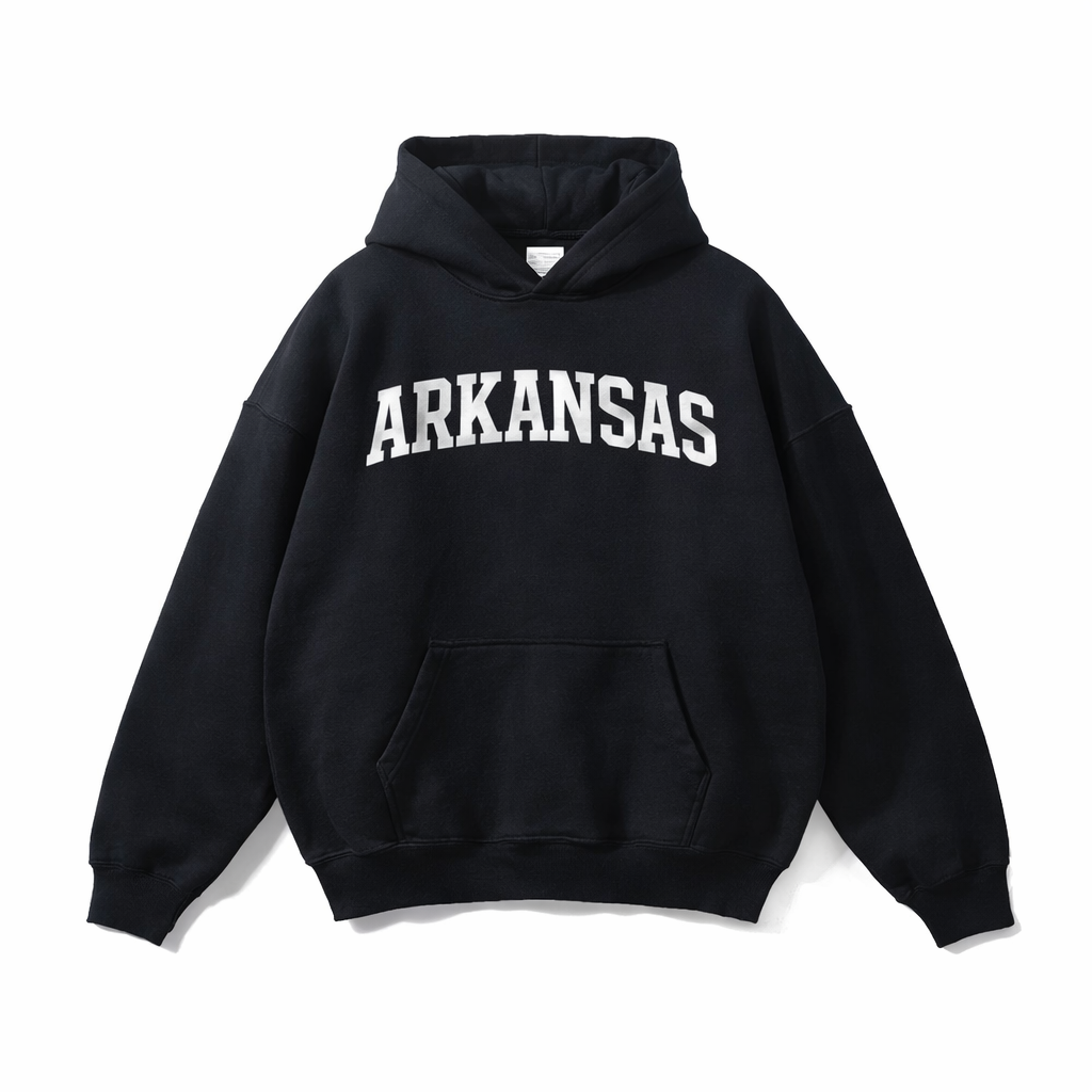 Arkansas State Pride Hoodie in Black / White
