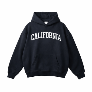 California State Pride Hoodie in Black / White