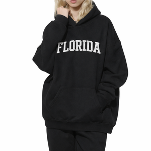 Florida State Pride Hoodie in Black / White — lifestyle 2