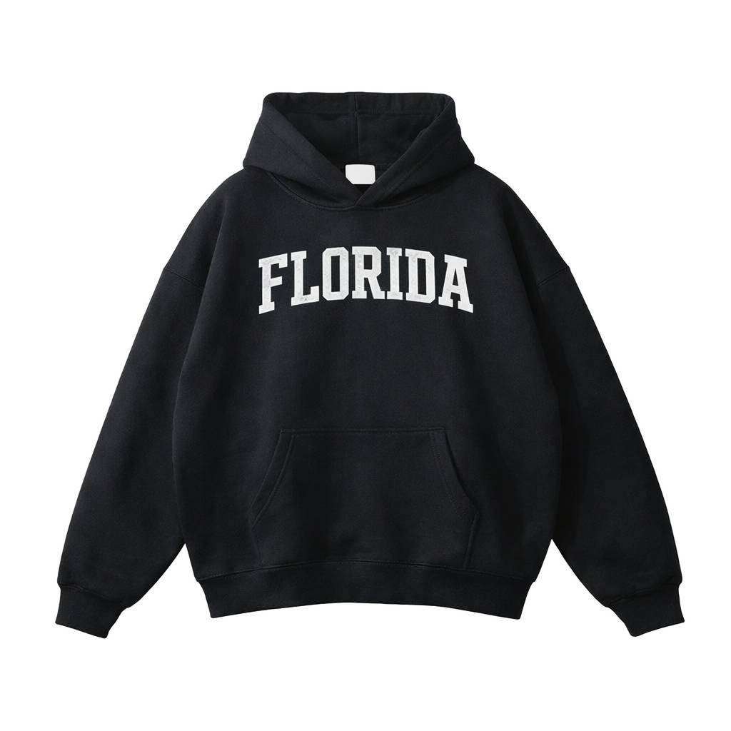 Florida State Pride Hoodie in Black / White