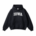 Iowa State Pride Hoodie in Black / White