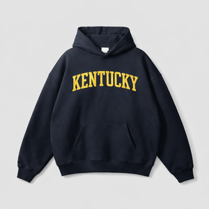 Kentucky State Pride Hoodie in Black / Cream