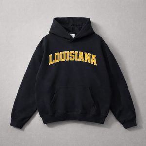 Louisiana State Pride Hoodie in Black / Gold