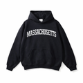 Massachusetts State Pride Hoodie in Black / White