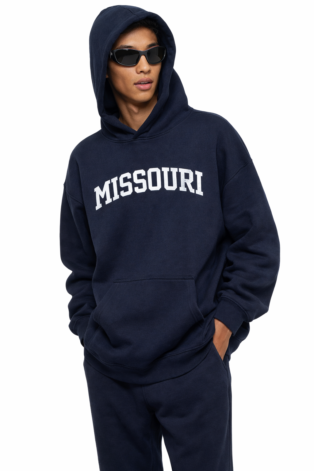 Missouri State Pride Hoodie in Black / White — lifestyle 2