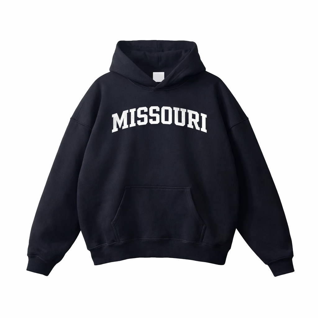 Missouri State Pride Hoodie in Black / White