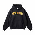 New Jersey State Pride Hoodie in Black / Yellow