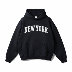 New York State Pride Hoodie in Black / White
