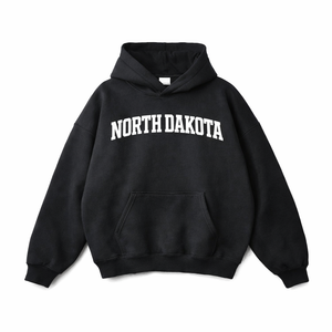 North Dakota State Pride Hoodie in Black / White