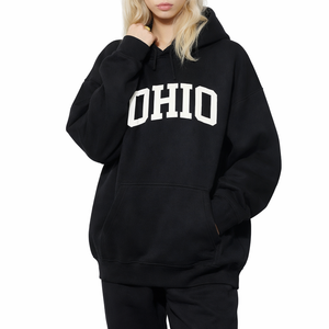 Ohio State Pride Hoodie in Black / White — lifestyle 2
