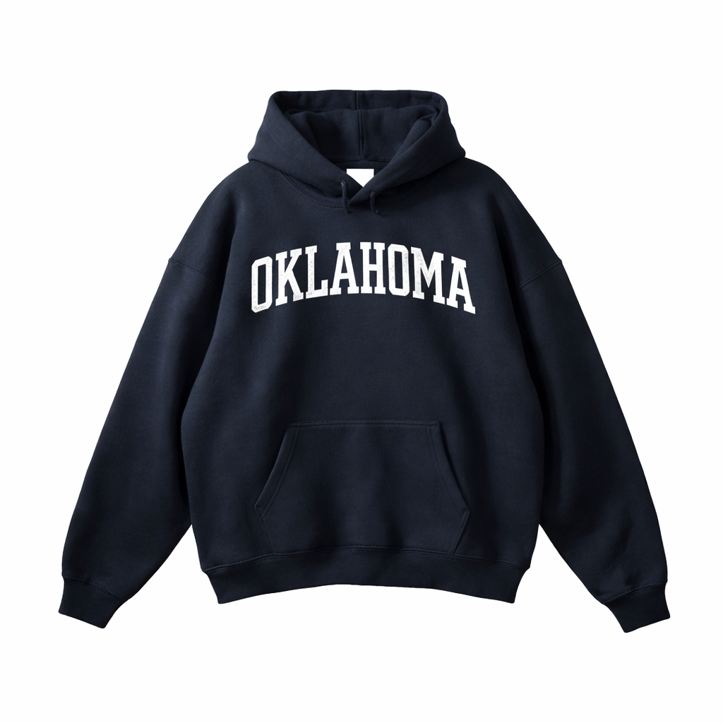 Oklahoma State Pride Hoodie in Black / White