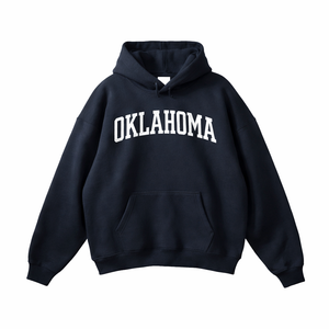Oklahoma State Pride Hoodie in Black / White