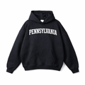 Pennsylvania State Pride Hoodie in Black / White