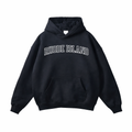 Rhode Island State Pride Hoodie in Black / White