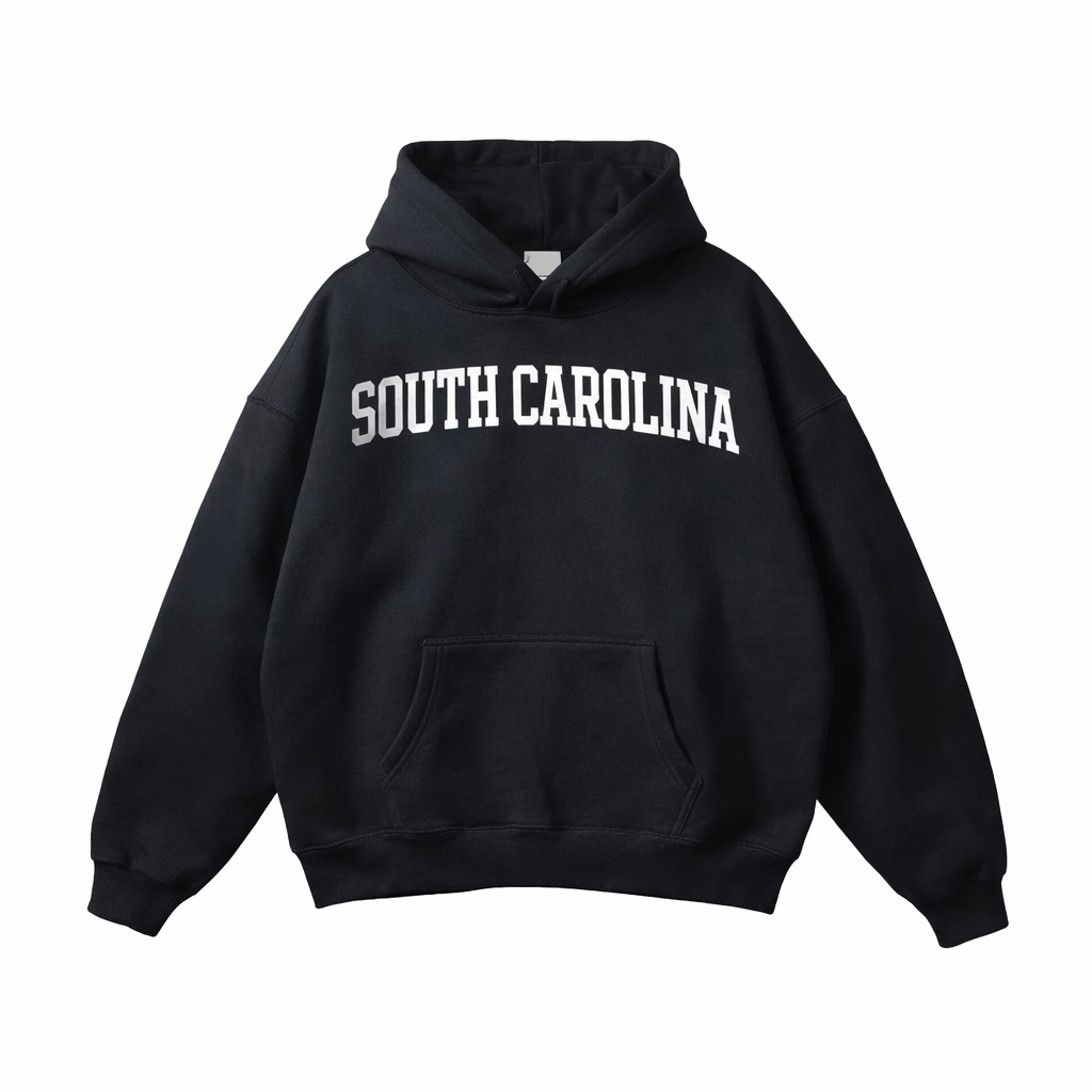South Carolina State Pride Hoodie in Black / White