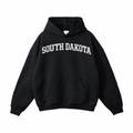 South Dakota State Pride Hoodie in Black / White