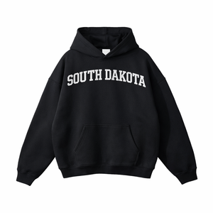South Dakota State Pride Hoodie in Black / White