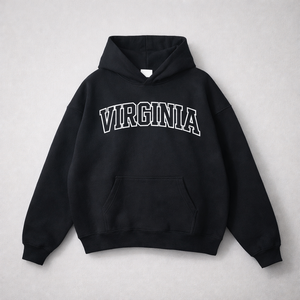 Virginia State Pride Hoodie in Black / White