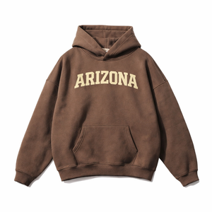Arizona State Pride Hoodie in Brown / Cream