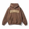 Georgia State Pride Hoodie in Brown / Cream
