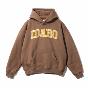 Idaho State Pride Hoodie in Brown / Cream