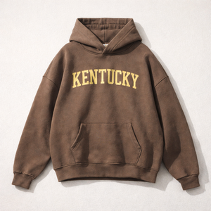 Kentucky State Pride Hoodie in Brown / Cream