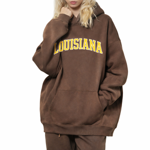 Louisiana State Pride Hoodie in Brown / Gold — lifestyle 2