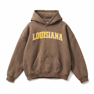 Louisiana State Pride Hoodie in Brown / Gold