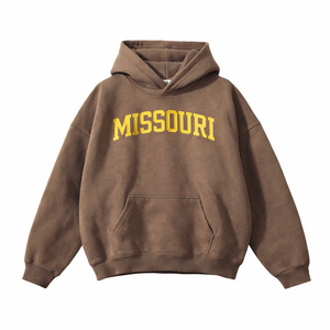 Missouri State Pride Hoodie in Brown / Cream