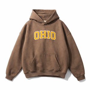 Ohio State Pride Hoodie in Brown / Gold