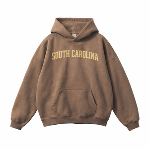 South Carolina State Pride Hoodie in Brown / Cream