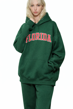 Florida State Pride Hoodie in Eden Green / Pink — lifestyle 2