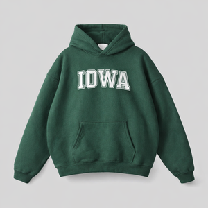 Iowa State Pride Hoodie in Eden Green / White