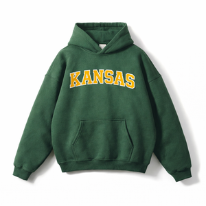 Kansas State Pride Hoodie in Eden Green / Gold