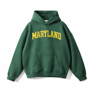 Maryland State Pride Hoodie in Eden Green / Cream
