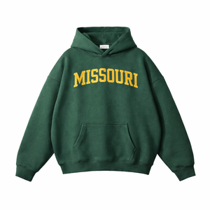 Missouri State Pride Hoodie in Eden Green / Cream