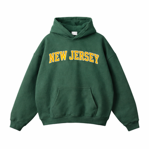 New Jersey State Pride Hoodie in Eden Green / Gold