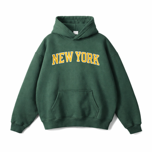 New York State Pride Hoodie in Eden Green / Gold