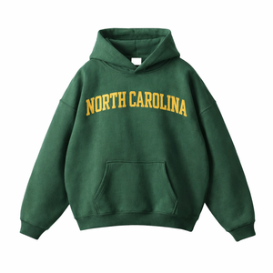 North Carolina State Pride Hoodie in Eden Green / Sand