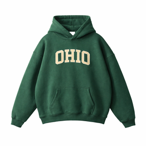 Ohio State Pride Hoodie in Eden Green / Cream