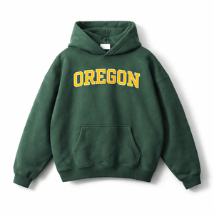 Oregon State Pride Hoodie in Eden Green / Cream