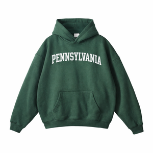 Pennsylvania State Pride Hoodie in Eden Green / White