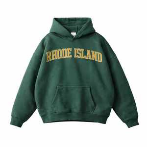 Rhode Island State Pride Hoodie in Eden Green / Sand