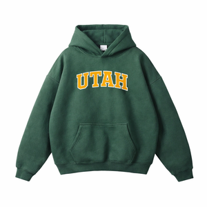 Utah State Pride Hoodie in Eden Green / Gold