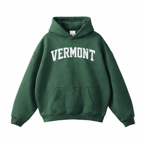Vermont State Pride Hoodie in Eden Green / White