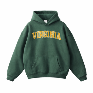Virginia State Pride Hoodie in Eden Green / Sand