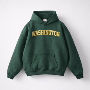 Washington State Pride Hoodie in Eden Green / Cream
