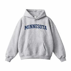 Minnesota State Pride Hoodie in Flower Gray / Royal Blue