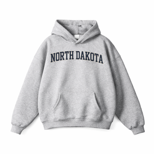 North Dakota State Pride Hoodie in Flower Gray / Navy